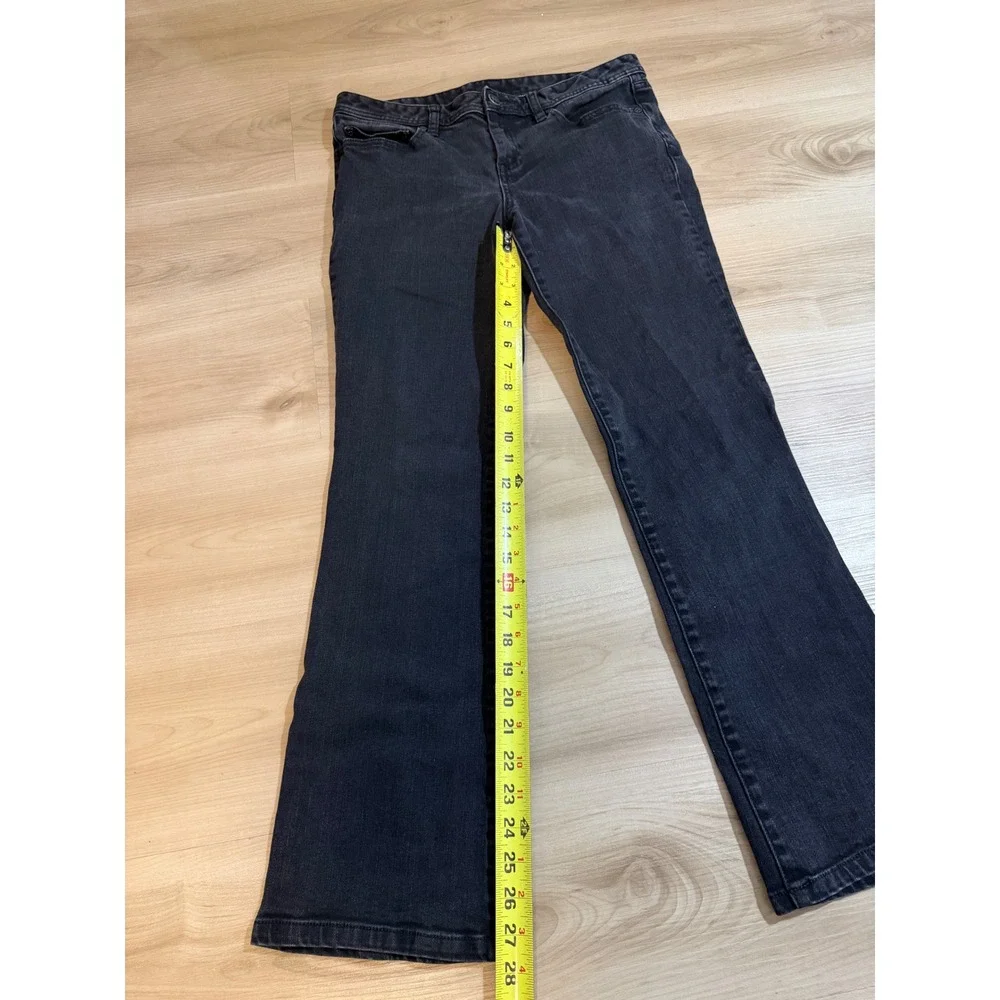 Tory Burch Classic Boot Black 30 Womens Bootcut Stretch Denim Jeans